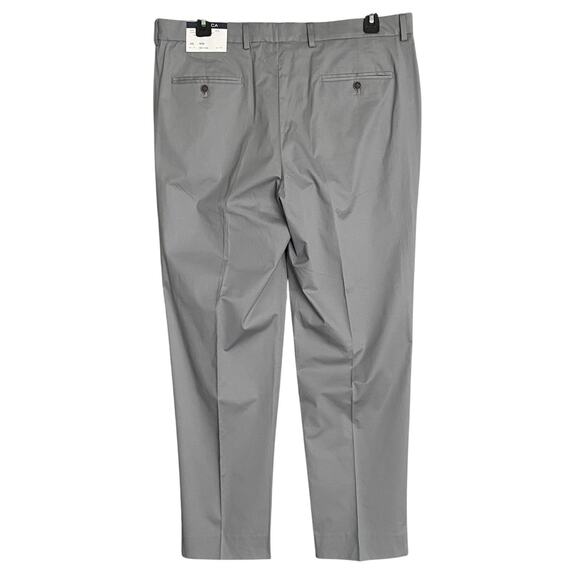 Nautica Men's 2-Piece Suit 36R 30W Bi-Stretch Cotton Gaff Solid Grey NEW - Picture 8 of 10